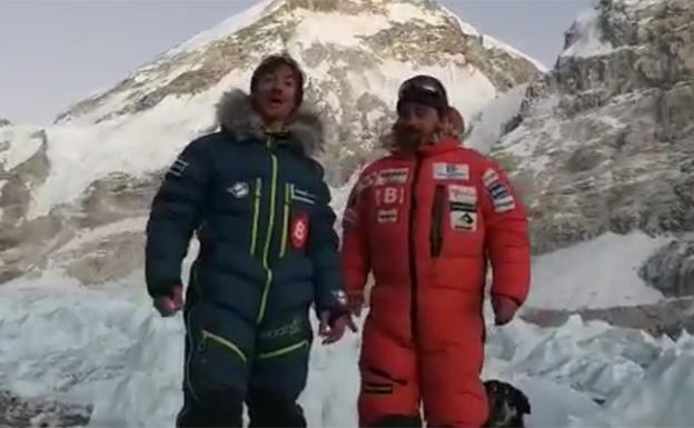 Los ánimos al Athletic llegan hasta desde el Everest