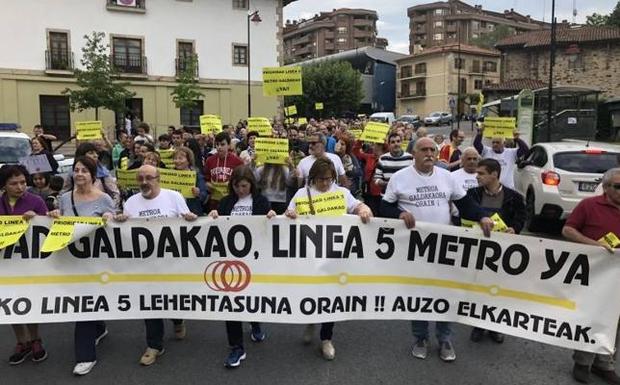 La extensión del metro a Galdakao costará entre 400 y 500 millones de euros