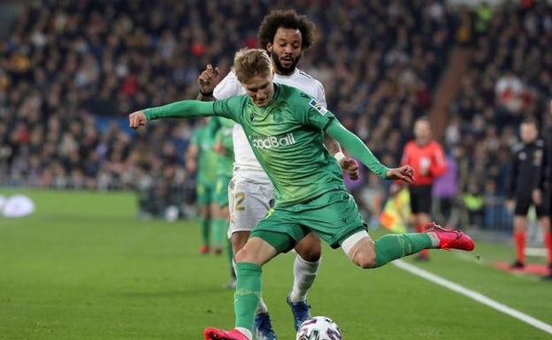 Odegaard, la incógnita para el derbi