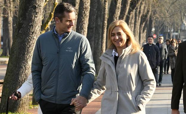 Urdangarin disfruta de su segundo permiso en Vitoria junto a la infanta Cristina