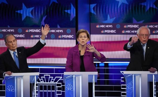 Las primarias demócratas explotan contra Bloomberg en el debate de Las Vegas