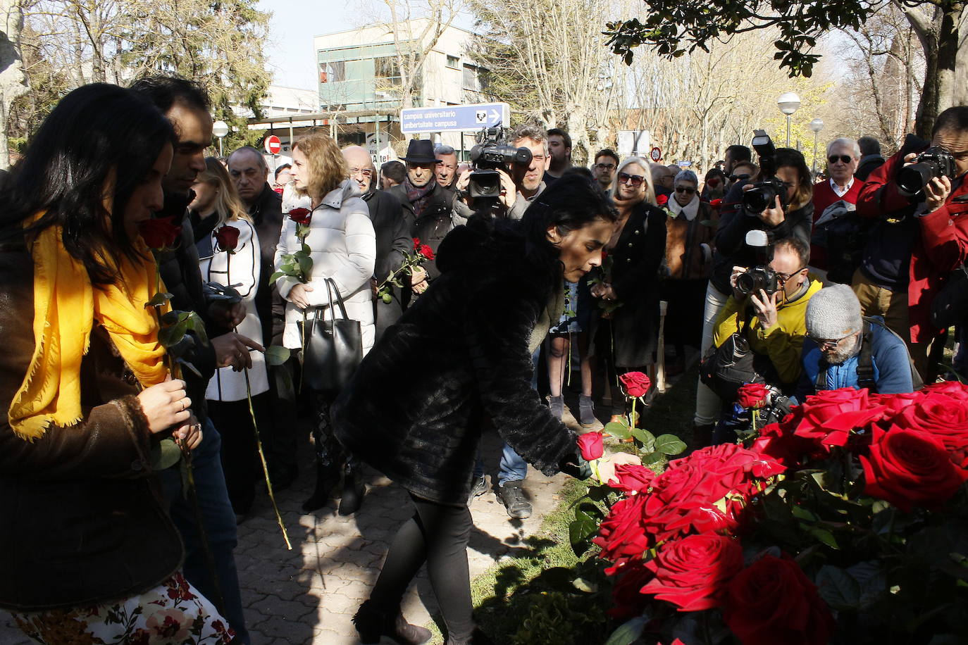 Ofrenda floral a Fernando Buesa y Jorge Díez