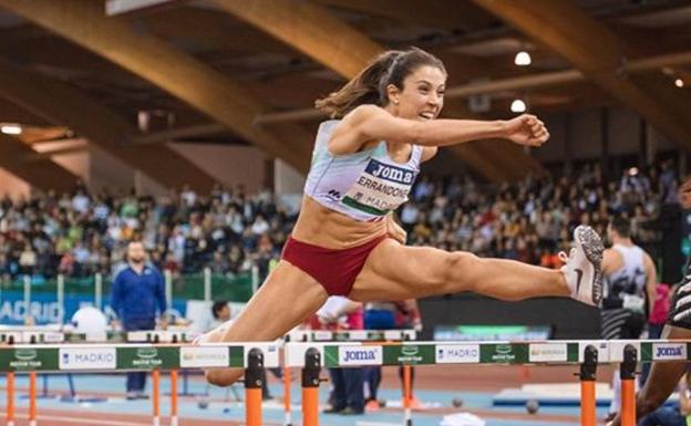 Teresa Errandonea vuelve a batir su récord en 60 m vallas