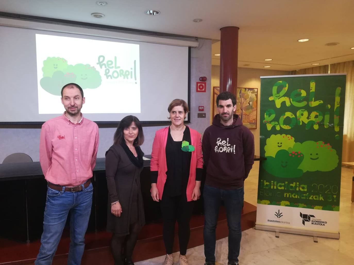 Elorrioko Txintxirri ikastolak bioeraikin bat egin nahi du Ibilaldian jasotako baliabideekin