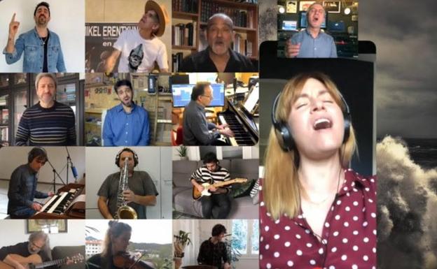 'Vuestra canción', el homenaje de varios artistas a los sanitarios vascos