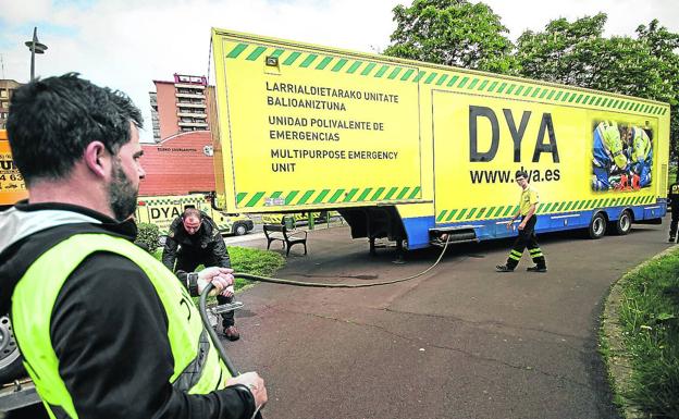 La DYA se 'muda' a un tráiler en Txurdinaga