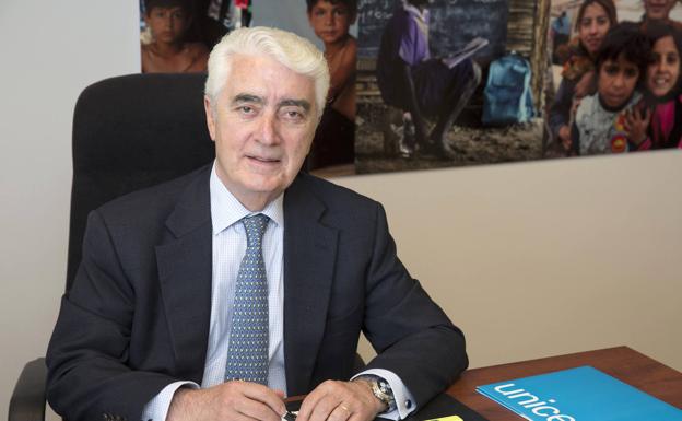 El presidente de Unicef España, Gustavo Suárez Pertierra./R.C.
