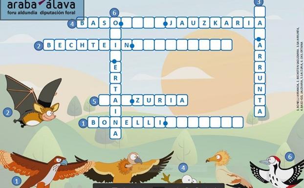 Pasatiempos online para descubrir la Red Natura de Álava