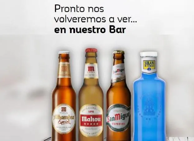 Mahou San Miguel apoyará a sus clientes hosteleros con cerveza y agua