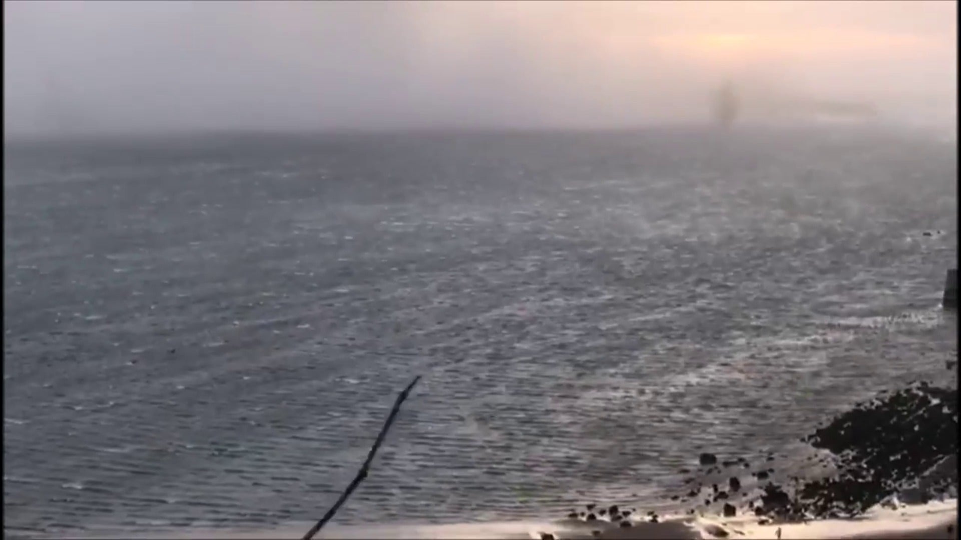 La galerna, vista desde Algorta