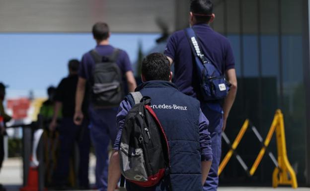 La plantilla de Mercedes al completo trabaja ya desde esta tarde