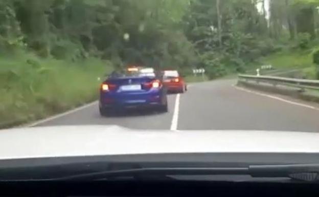 La Ertzaintza investiga frenazos, derrapes y conducción temeraria en Lemoiz