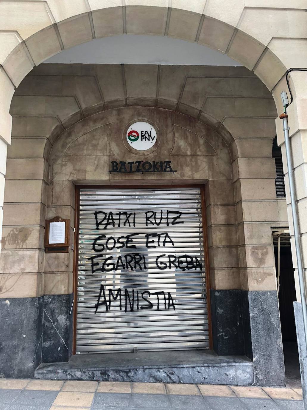 Atacan otros cuatro batzokis en Bizkaia