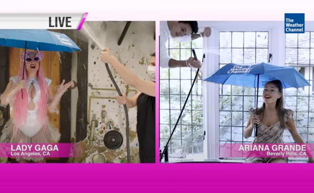 El novio de Ariana Grande aparece en un vídeo de Lady Gaga por sorpresa