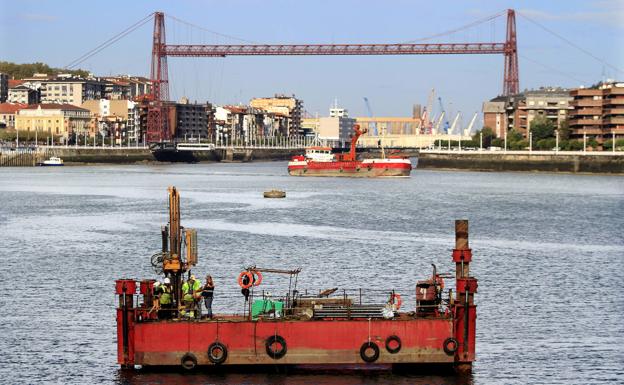 El túnel bajo la ría que enlazará Getxo y Sestao resiste el embate del coronavirus