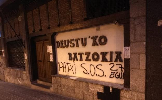 El PNV denuncia un nuevo ataque contra su batzoki de Deusto
