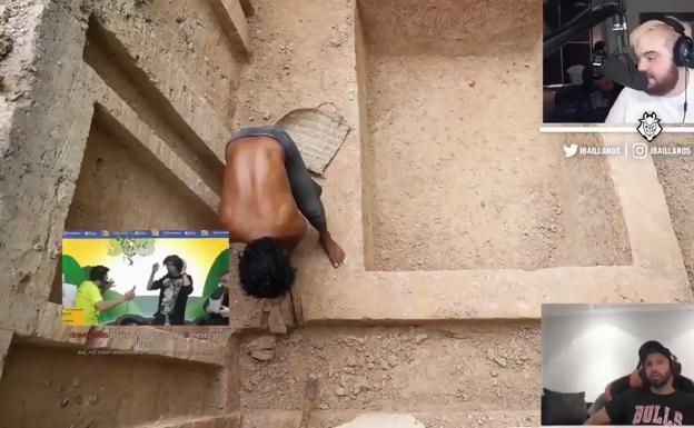 Ibai Llanos se pone a hablar en euskera y el Kun Agüero lo confunde con catalán