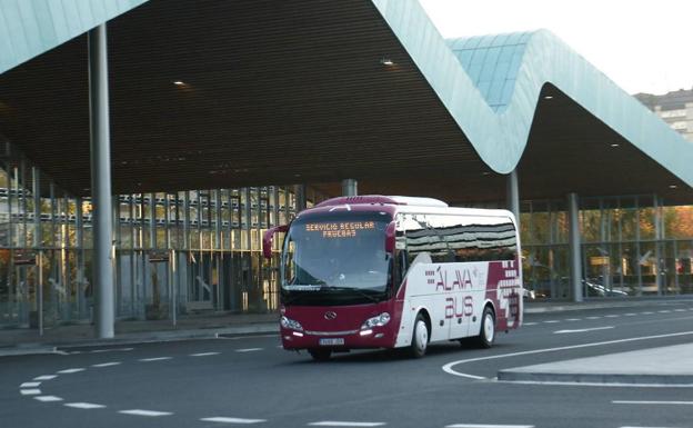 Los autobuses forales de Álava funcionarán al 100% desde el lunes