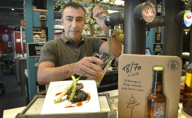 Producto local en el plato y en el vaso de Toma y Daka