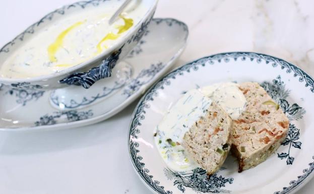 Pastel de pollo «reventón»