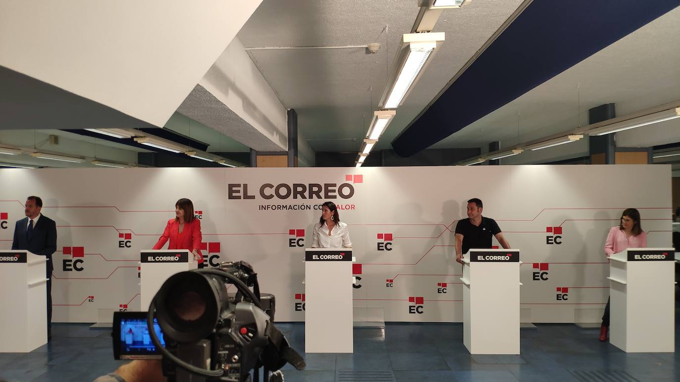Las imágenes del debate electoral de EL CORREO