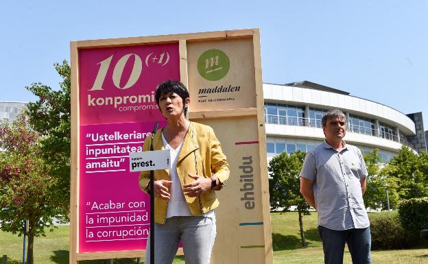 Iriarte alude al PNV y dice que «es hora de que paguen en las urnas lo robado a las arcas públicas»