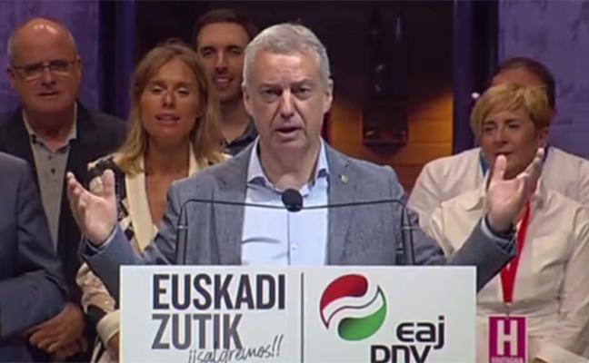 Urkullu: «Vamos a dialogar y sumar fuerzas para poner a Euskadi en pie»