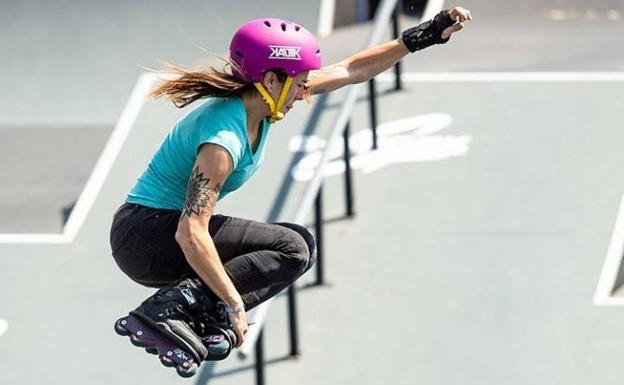 Masterclass de Mery Muñoz para patinadoras en el Parque Europa de Bilbao