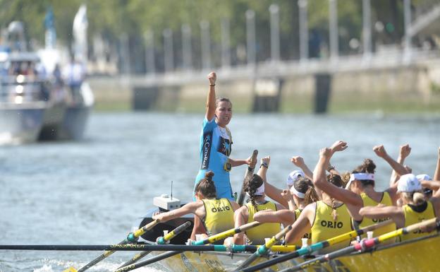 Las chicas del Orio repiten victoria en la Bandera de Lekeitio