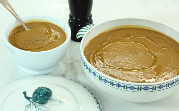 Crema de marisco y aguacate