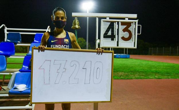 Marta Galimany bate el récord de España de la hora en pista