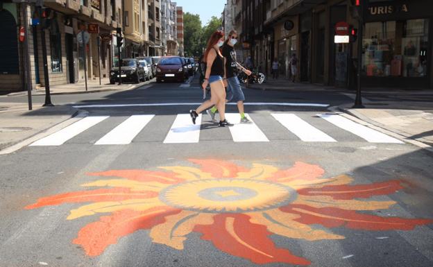 Vitoria señalizará sus supermanzanas con 'eguzkilores' que ya luce San Antonio