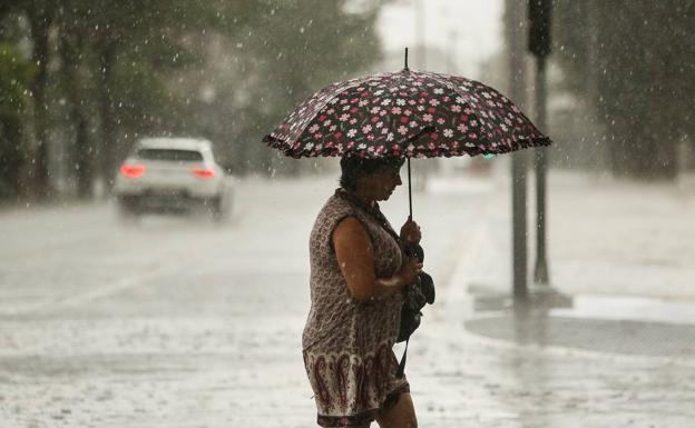 Tormentas tras un intenso calor en Álava