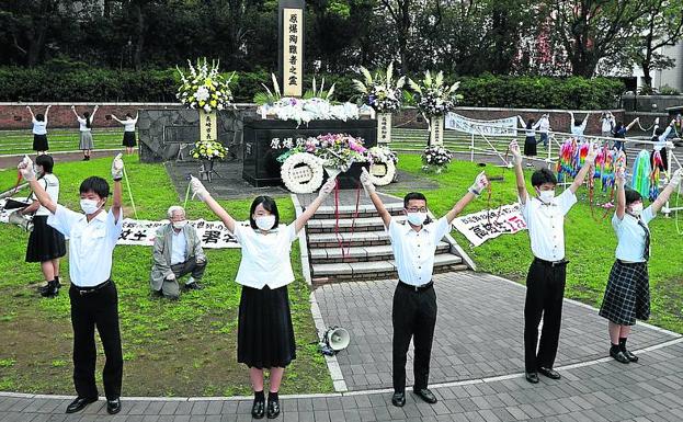 Nagasaki rememora los 75 años desde la bomba atómica