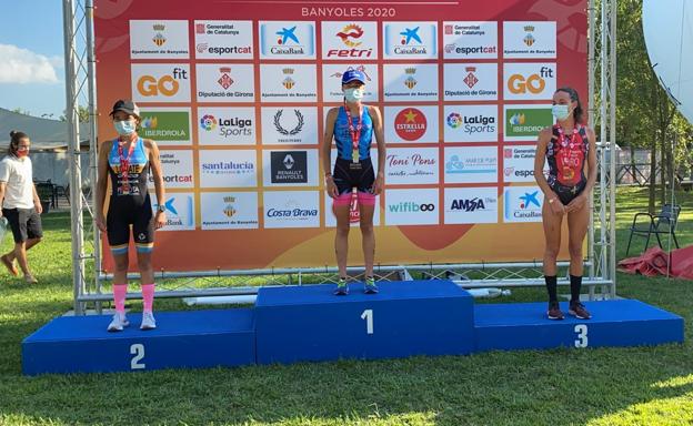 La durangarra Irene Loizate, subcampeona de España de Triatlón