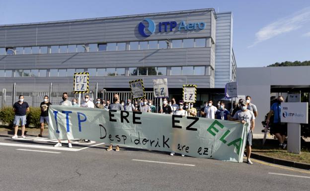 Reducido seguimiento en la huelga de ITP Aero convocada por ELA en contra de los despidos