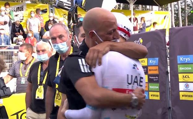 Así vivió 'Matxin' la épica victoria de Pogacar