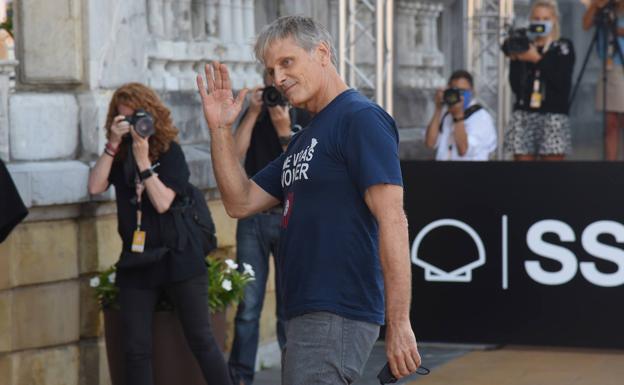 Viggo Mortensen, un Premio Donostia que ya brilla en la ciudad