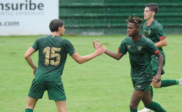 El Bilbao Athletic conquista el Memorial Beitia con goles de los Nicos