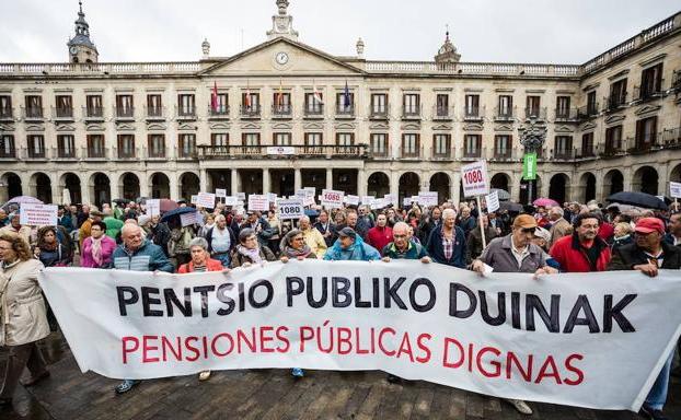 Pensionistas vascos llevan hoy a cabo nuevas manifestaciones