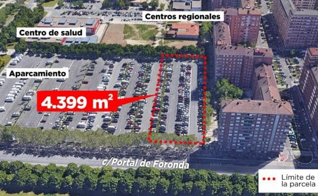Vitoria saca a la venta una parcela del parking de Lakua-Arriaga