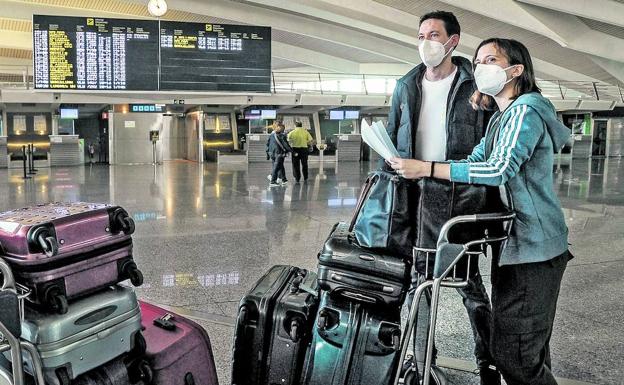 Un día triste en el aeropuerto de Bilbao