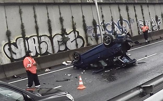 Normalidad en Rontegi y en el Txorierri tras una mañana de retenciones por dos accidentes