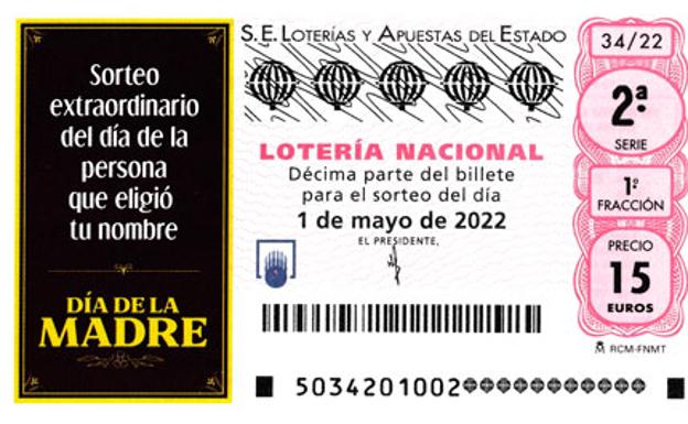 Lotería Nacional del domingo 1 de mayo de 2022: resultados del sorteo extarordinario del Día de la Madre