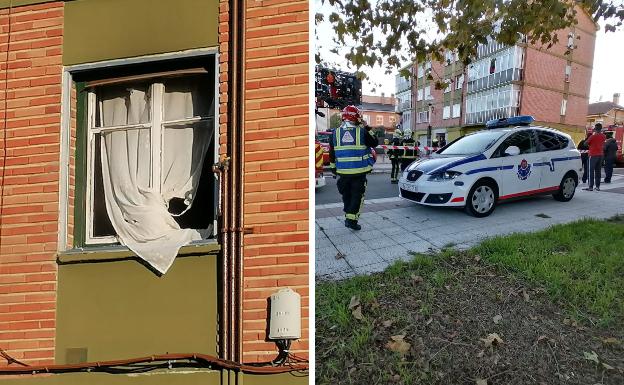 Un herido en la explosión de una bombona de gas en una vivienda de Vitoria