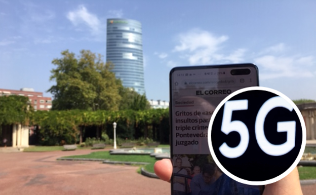 Telefónica enciende el 5G en las tres capitales vascas y en 44 municipios de Euskadi