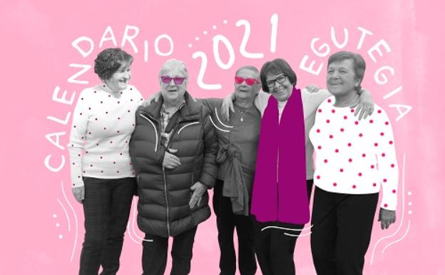 Basauri reparte 2.000 calendarios en los que las mujeres mayores son las protagonistas