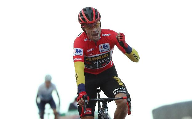 Movistar rescata a Roglic y salva su segundo triunfo en la Vuelta