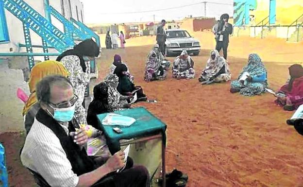 Concentración en Ermua para apoyar al pueblo saharaui