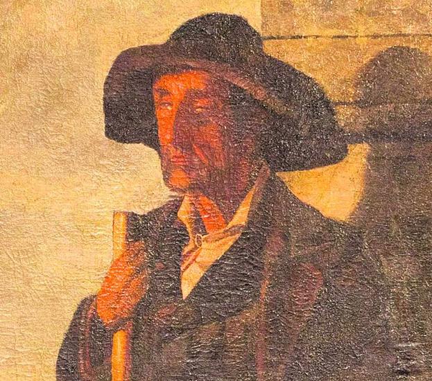 Eibar desvela al fin 'El ciego de Arrate', el primer cuadro pintado por Ignacio Zuloaga